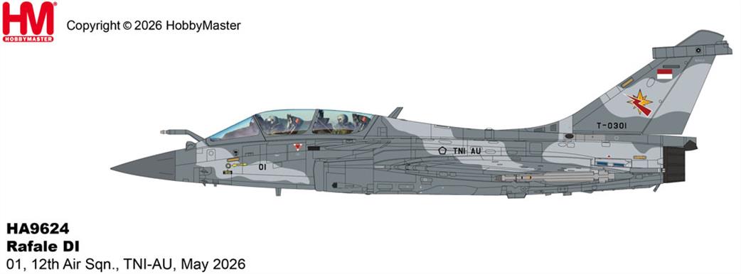 Hobby Master 1/72 HA9624 Rafale DI 01, 12th Air Sqn., TNI-AU, May 2026