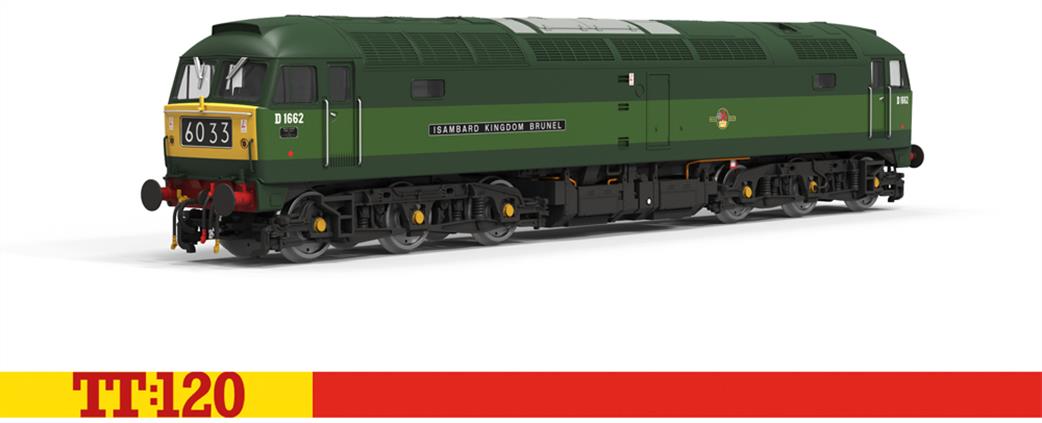Hornby TT:120 TT3096M BR Two Tone Green Class 47 D1662 Isambard Kingdom Brunel