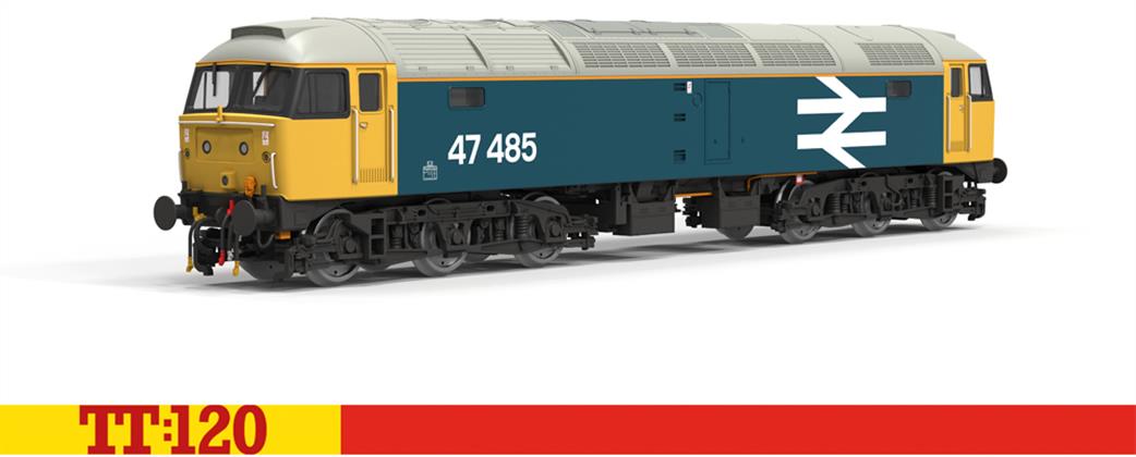 Hornby TT:120 TT3097M BR Large Logo Blue Class 47 47485