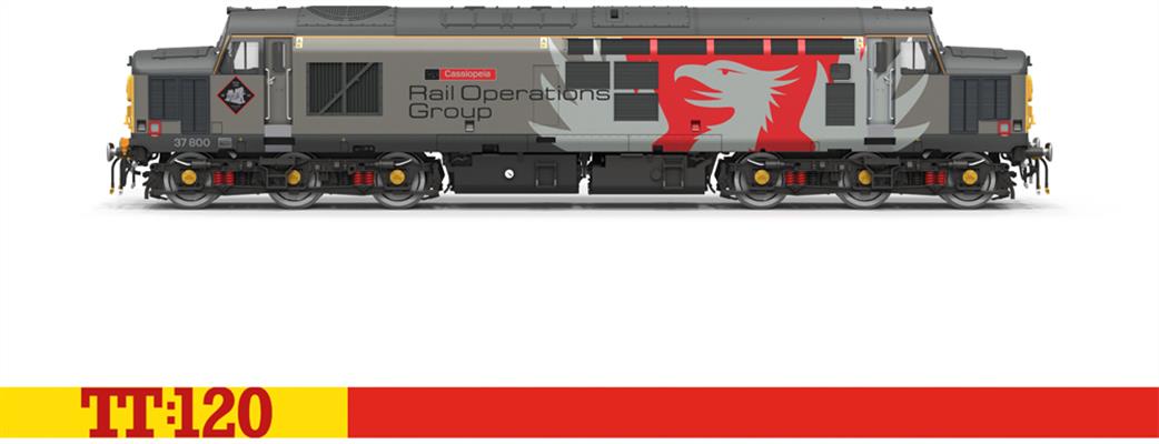 Hornby TT:120 TT3062M ROG Class 37 Cassiopeia 37800