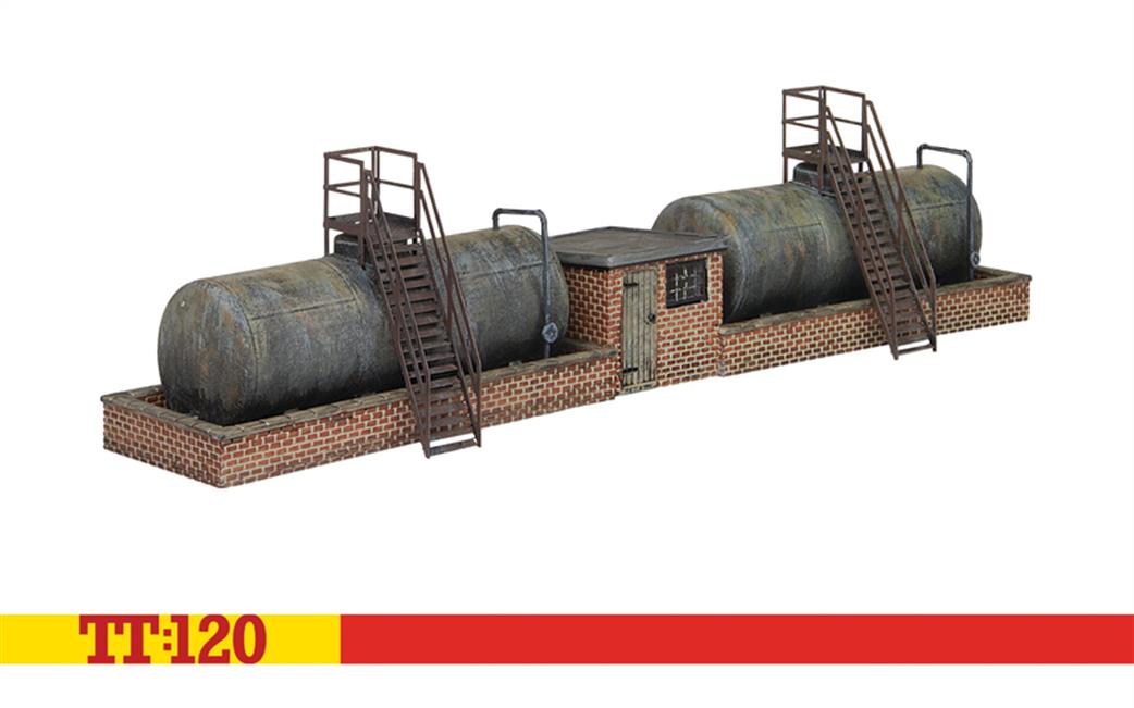 Hornby TT:120 TT9030 Storage Tanks Ready Painted Resin Building