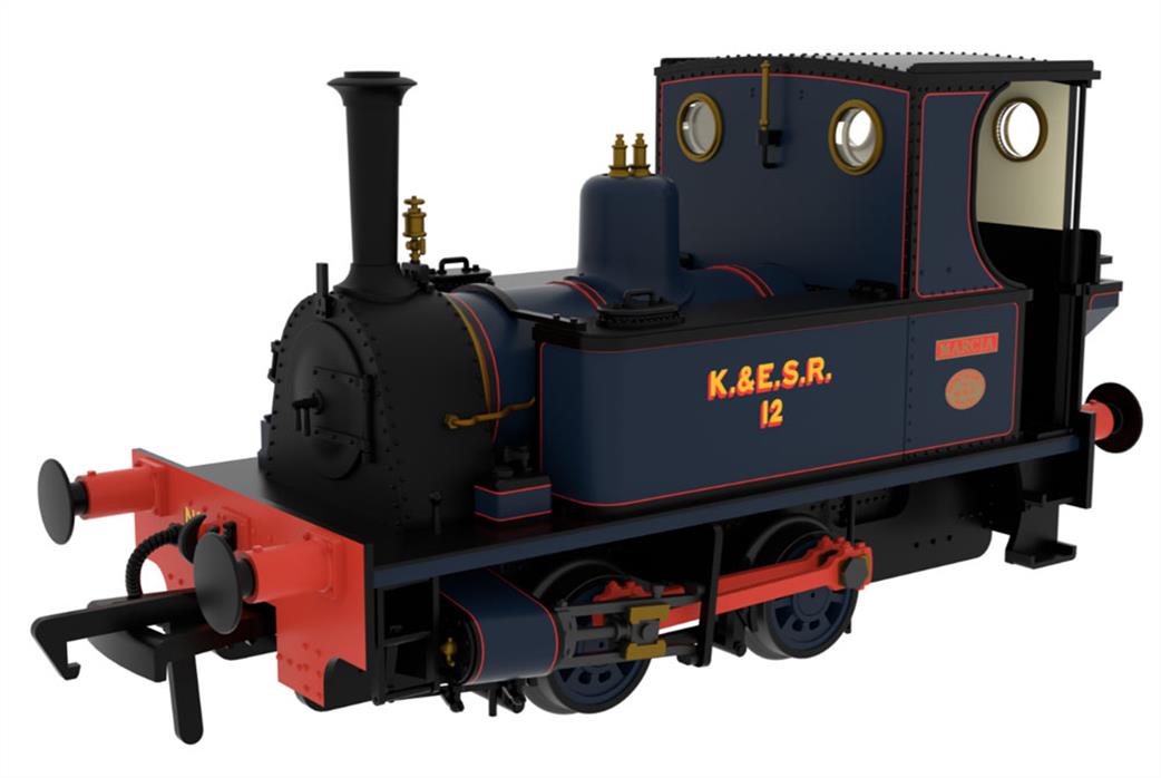 Rapido Trains OO 816004 Peckett No.1631 No.12 Marcia K&ESR Blue