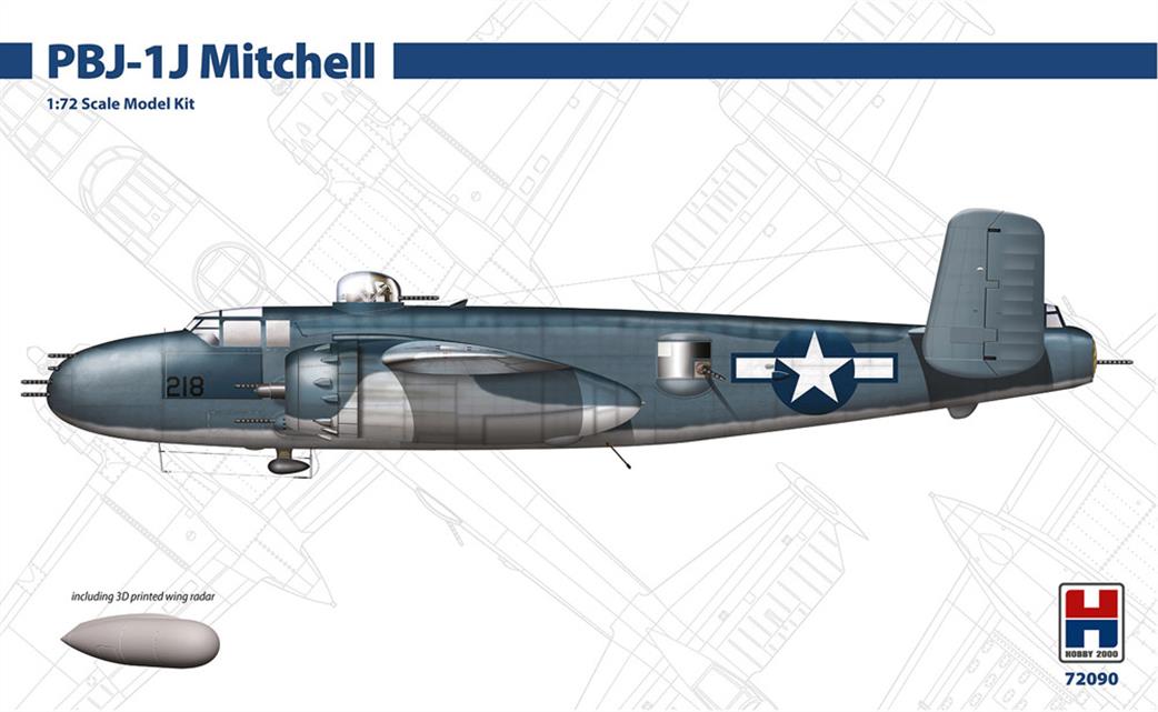 Hobby 2000 1/72 72090 USAF PBJ-1J Mitchell Bomber WW2 Kit