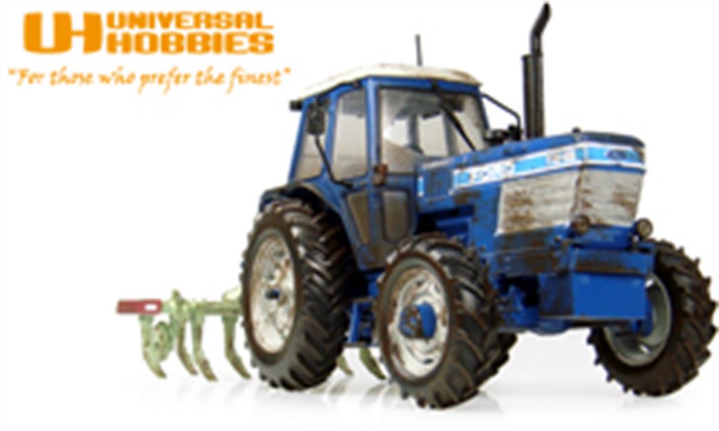 Universal Hobbies 1/32 7118 Ford Tw-25 with Bomford Superflow Plough Muddy Model