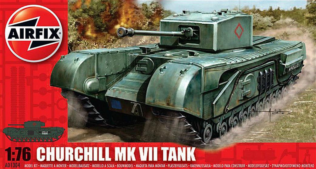 Airfix A01304V British Churchill  WW2 Plastic Tank Kit 1/76