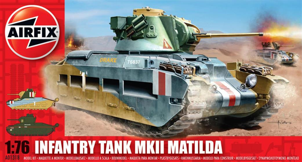 Airfix 1/72 A01318V British Matilda Tank Vintage Classic Kit