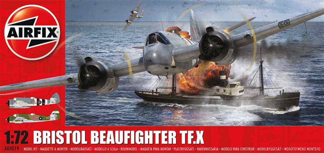 Airfix 1/72 A04019 Bristol Beaufighter Mk.X World War 2 Fighter Bomber Kit