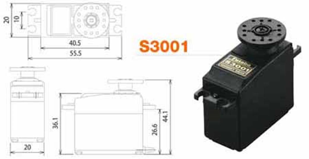Futaba  S3001 S3001 Ballraced Servo