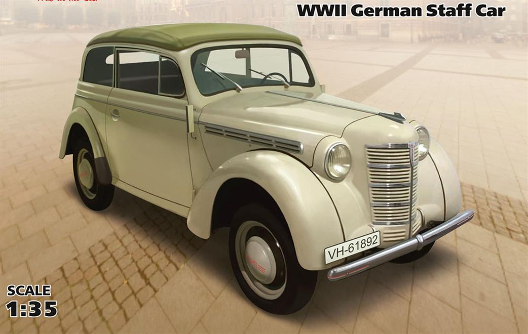 ICM 1/35 35483 Kadett K38 Cabriolimousine WW2 German Staff Car Kit