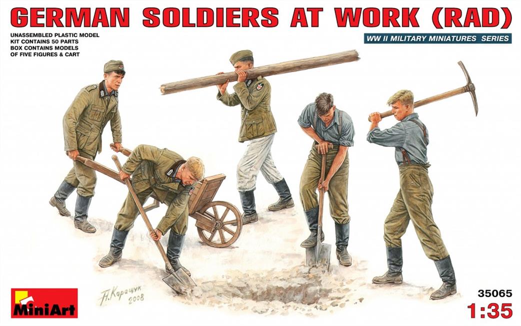 MiniArt 1/35 35065 German Soldiers At Work Figure Set