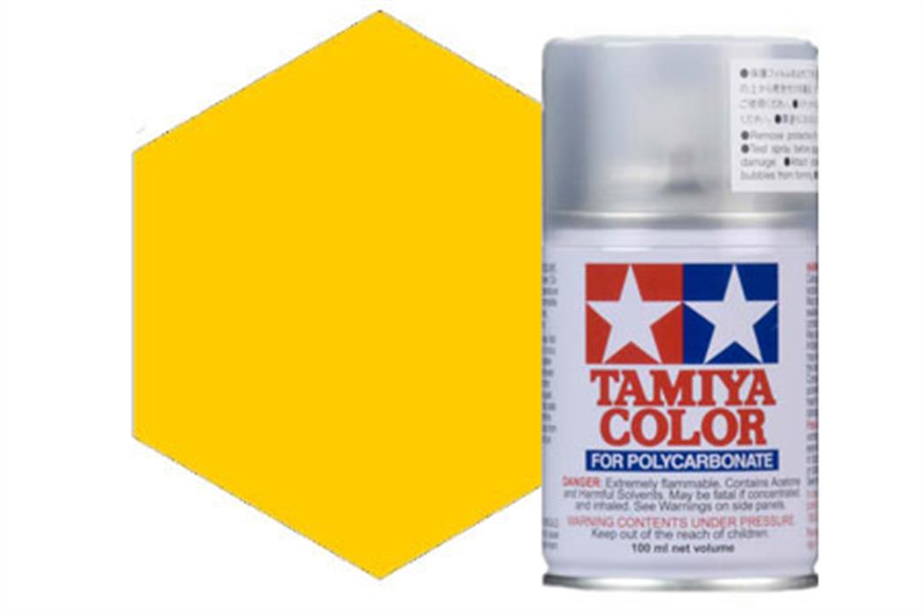 Tamiya  PS-42 PS42 Translucent Yellow Polycarbonate Spray Paint 100ml