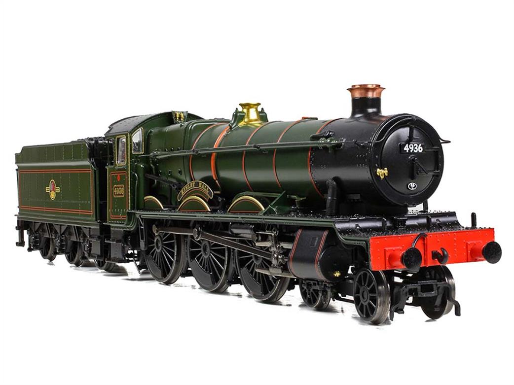 Bachmann OO 32-008 BR 4936 Kinlet Hall GWR Hall Class 4-6-0 BR Lined Green Late Crest