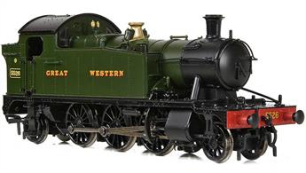 The classic Great Western branchline engine, the 45xx class 2-6-2T were small but powerful locomotives able to run fast in either direction. Bachmann have produced a very good and smooth running model of these popular engines which remained in service until the end of steam on the Western region.GWR 5526 represents the enlarged version of the class with extra water tank capacity and carries the early 1930's green livery with Great Western lettering.