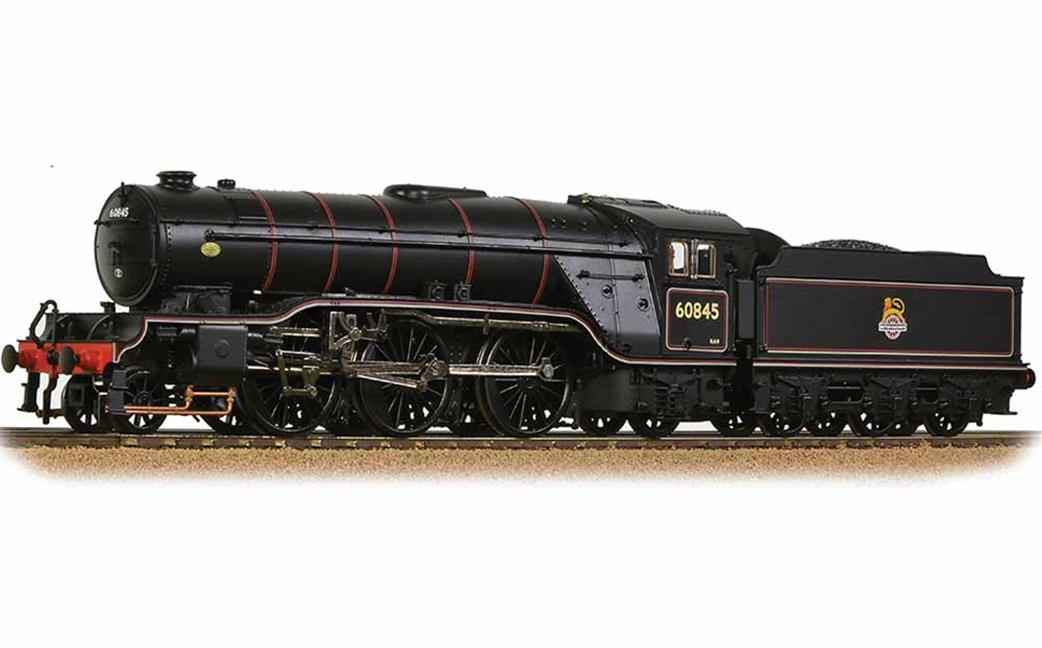 Bachmann OO 35-201 BR 60845 ex-LNER Gresley V2 Class 2-6-2 British Railways Lined Black Early Emblem