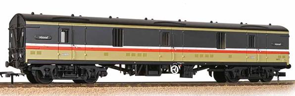 An excellent model of the BR standard design bogie utility van. Based on the Mk.1 design chassis the simple bodyshell offered an entirely clear interior with three double doors on each side plus end doors. This allows the van to be loaded with mail and parcels from platforms or with larger items including road vehicles using a suitable loading dock or ramp.This model is painted in the InterCity red stripe livery as assigned to motorail car carrying services in the 1980s.Era 8 1982-1994