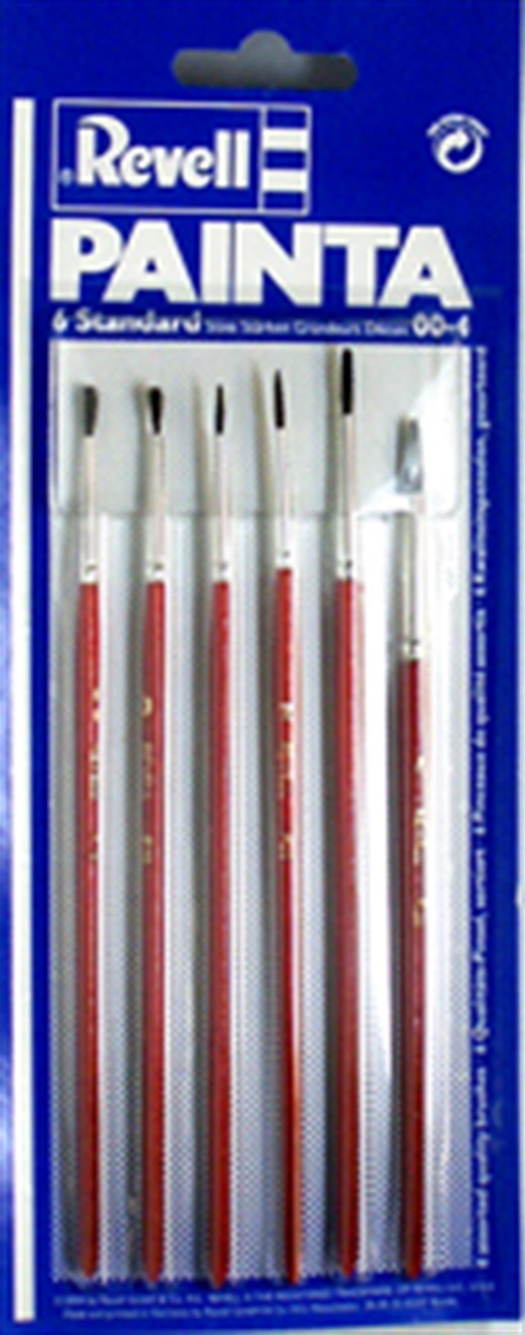 Revell 29621 Painta Set of 6 Standard Paint Brushes