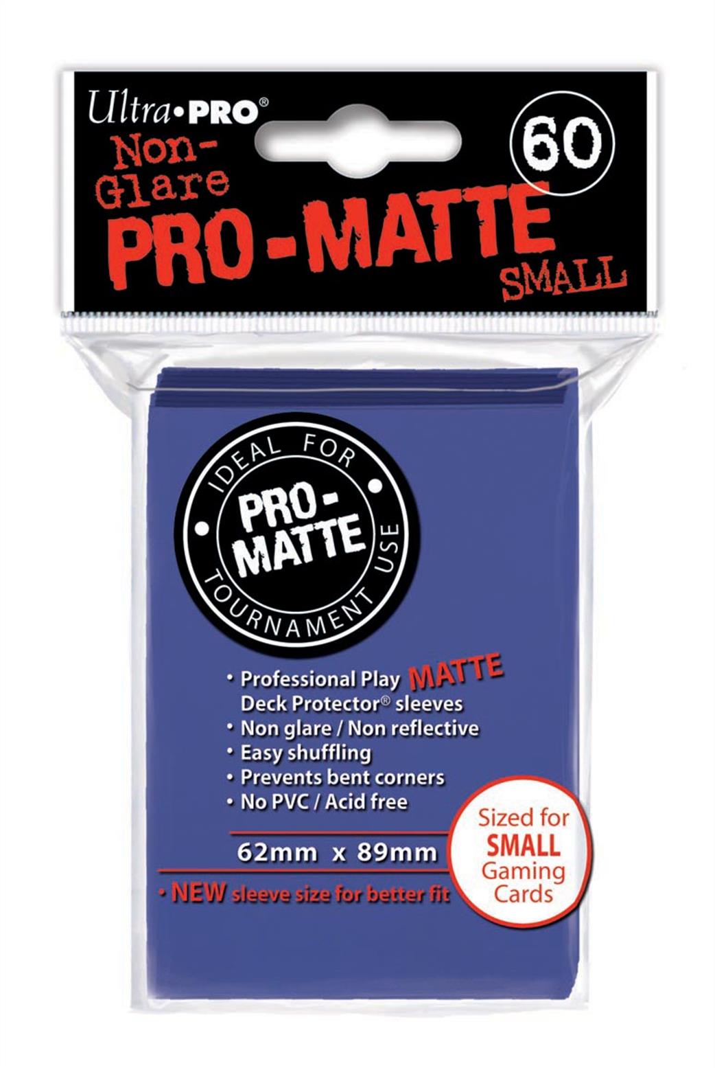 Ultra Pro  84264 60 Small Pro-Matte Blue Deck Protectors