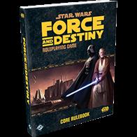 The beautifully illustrated, 448-page Core Rulebook details everything from using the narrative dice system in combat and creating Force-sensitive characters to the mythology of the Jedi order and locations inside Sith space. It is the fundamental book and launching point for any Force and Destiny campaign.