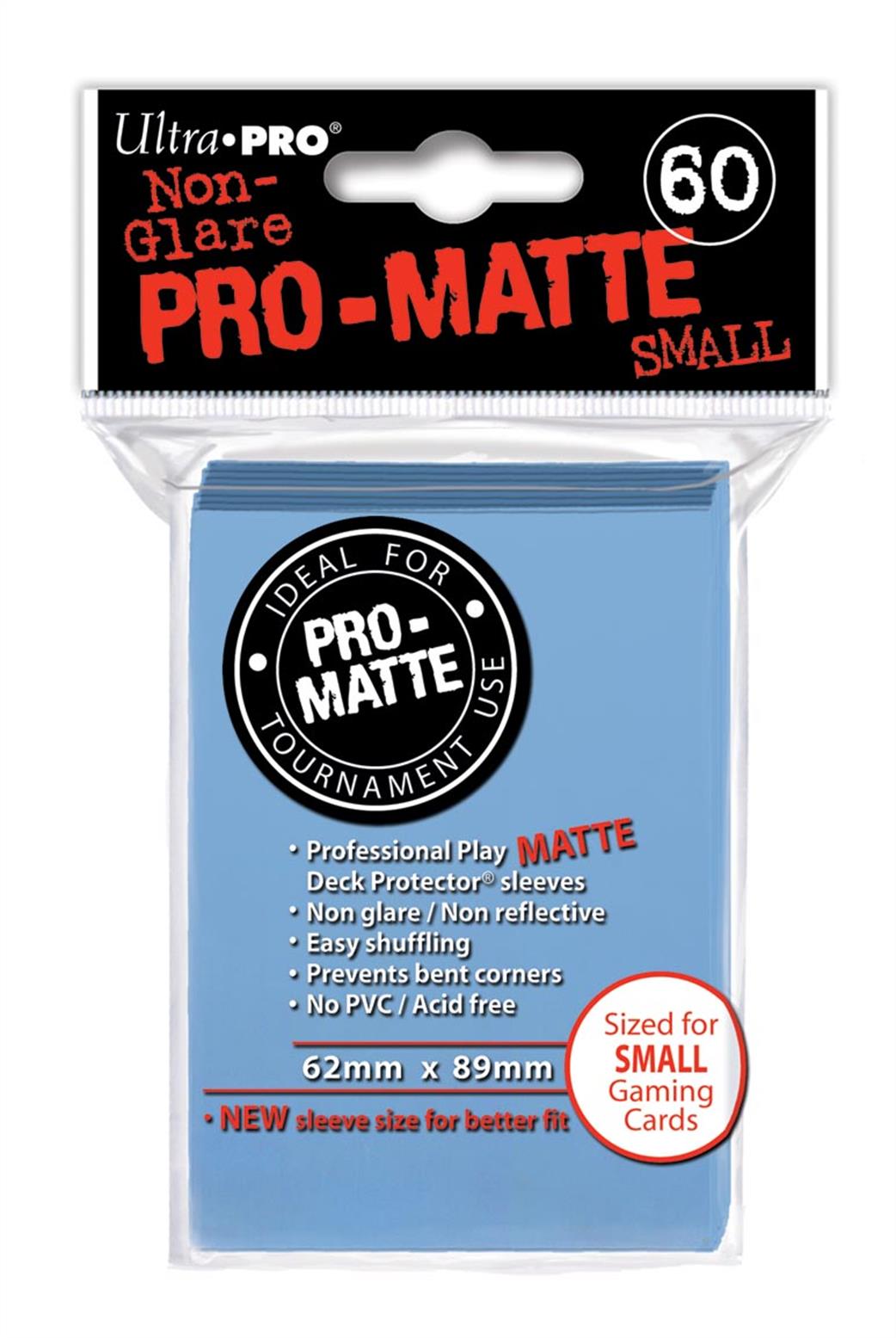 Ultra Pro  84270 60 Small Pro-Matte Light Blue Deck Protectors