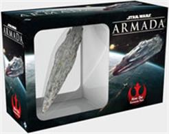 Fantasy Flight Games Home One Expansion for Star Wars Armada SWM13 Admiral Ackbar and his flagship star cruiser, Home One, arrive to Star Wars: Armada in the Home One Expansion Pack!Featuring one large-size, pre-painted miniature MC80 star cruiser, two ship cards, three command dials, and fourteen upgrades, the Home One Expansion Pack gives the Rebel Alliance a ship that boasts battery armaments of six dice from both its left and right hull zones, making it capable of trading blow for blow with nearly any Imperial vessel and empowering a whole new set of tactics that you can employ in your battles for galactic freedom!This is not a complete game experience. A copy of the Star Wars: Armada Core Set is required to play.