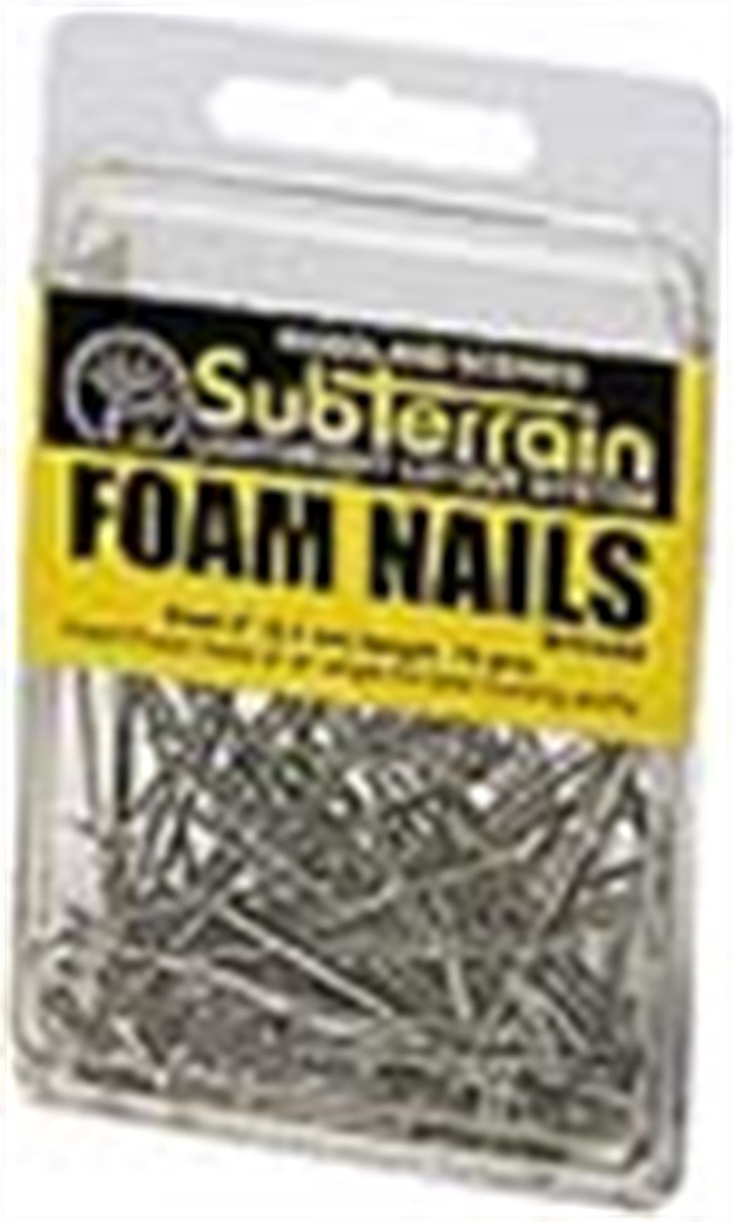 Woodland Scenics  ST1432 Foam nails ~ Steel 5.1cm approx 75 per pack