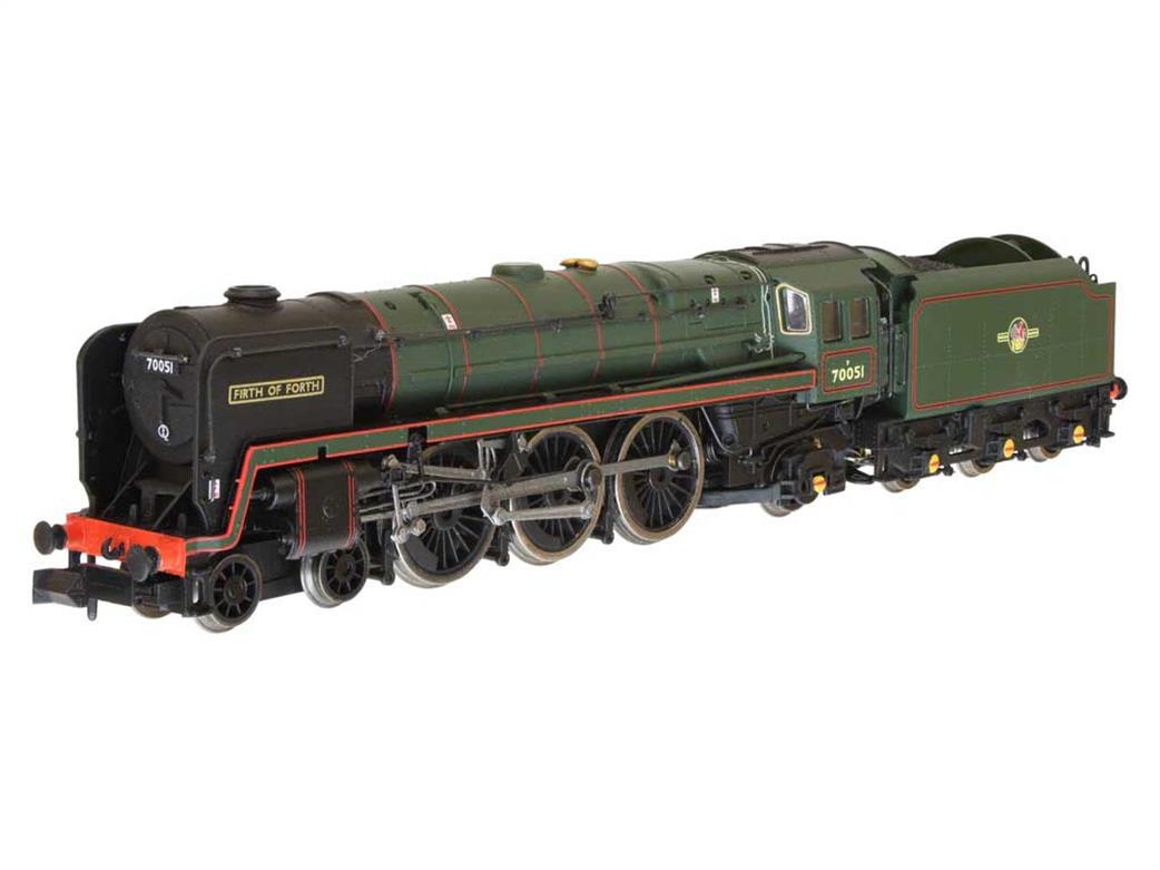 Dapol N 2S-017-008 BR 70051 Firth of Forth BR Britannia Class 7MT 4-6-2 Lined Green Late Crest
