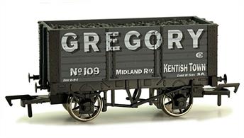 Weathered version of the Gregory 7 plank open coal wagon.