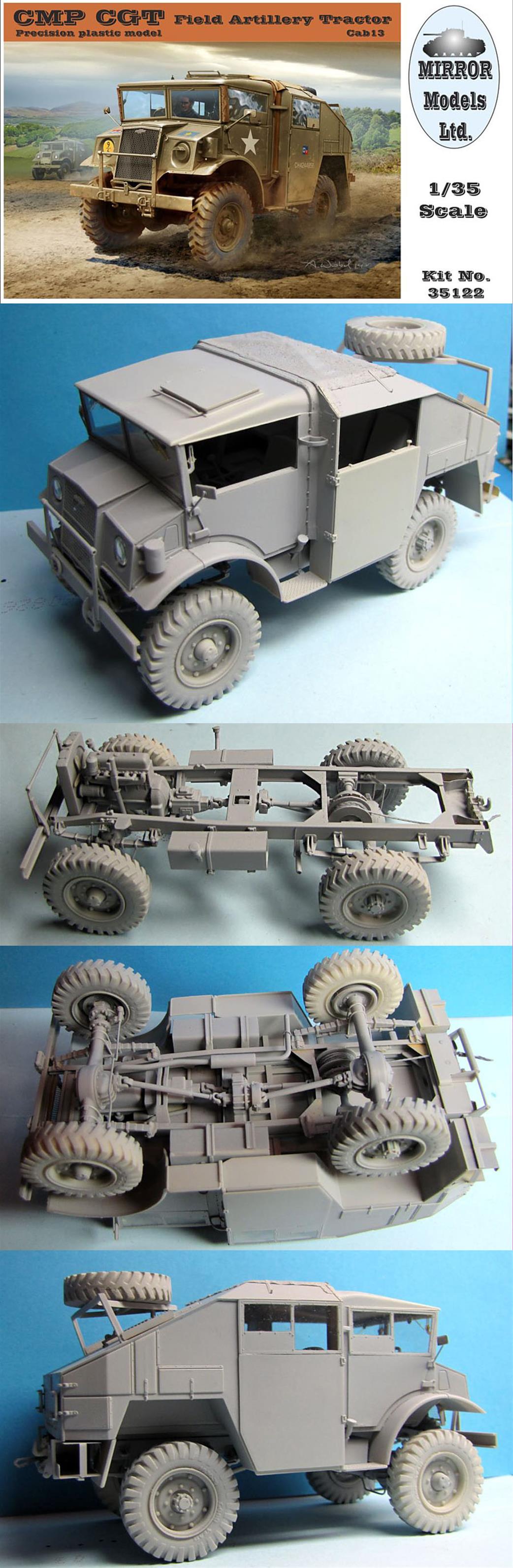 Mirror Models 1/35 35122 CMP CGT Field Artillery Tractor Plastic Kit