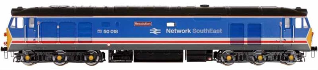 Dapol N 2D-002-007 BR 50018 Resolution Class 50 Refurbished Revised Network South East NSE2 Livery