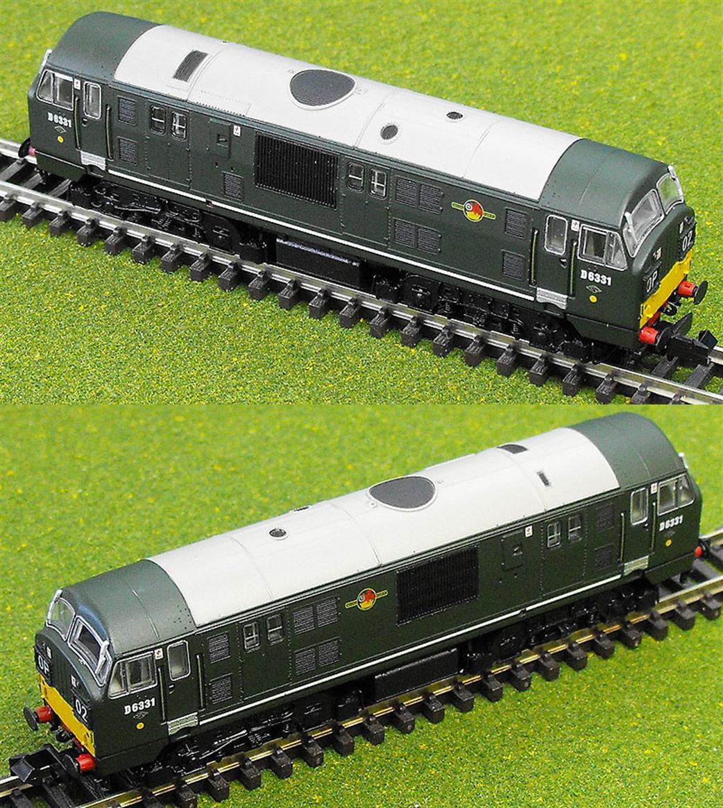 Dapol N 2D-012-005 BR D6331 Class 22 B-B Diesel Hydraulic Locomotive Green Small Yellow Panels
