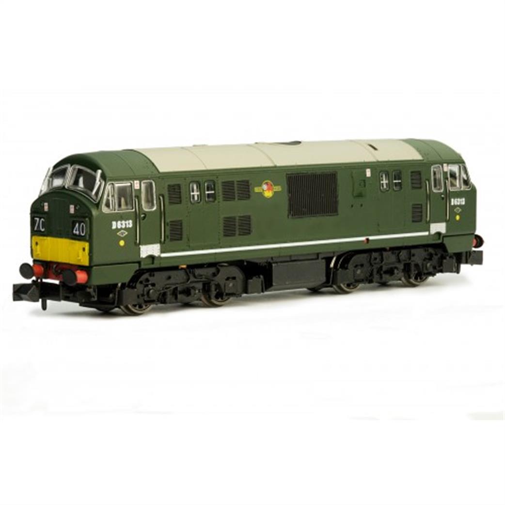 Dapol 2D-012-004 BR D6313 Class 22 B-B Diesel Hydraulic Locomotive Green Small Yellow Panels N