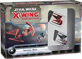 Fantasy Flight Games Imperial Aces Expansion Pack from Star Wars X-Wing SWX21Fly your TIE with pride! Imperial Aces features two TIE interceptor miniatures with alternate paint schemes that allow you to wage your X-Wing dogfights while representing either or both of two of the Empire’s most recognizable TIE units: the 181st Imperial Fighter Wing and the Emperor’s Royal Guard. The expansion also introduces several highly skilled new pilots, a dozen upgrade cards, and all the tokens and maneuver dials you need to field these ships, as well as a new mission in which the Empire seeks to utilize new, experimental technology in a high-intensity clash with Rebel pilots. This is not a complete game experience. A copy of the X-Wing Miniatures Game Core Set is required to play. 
