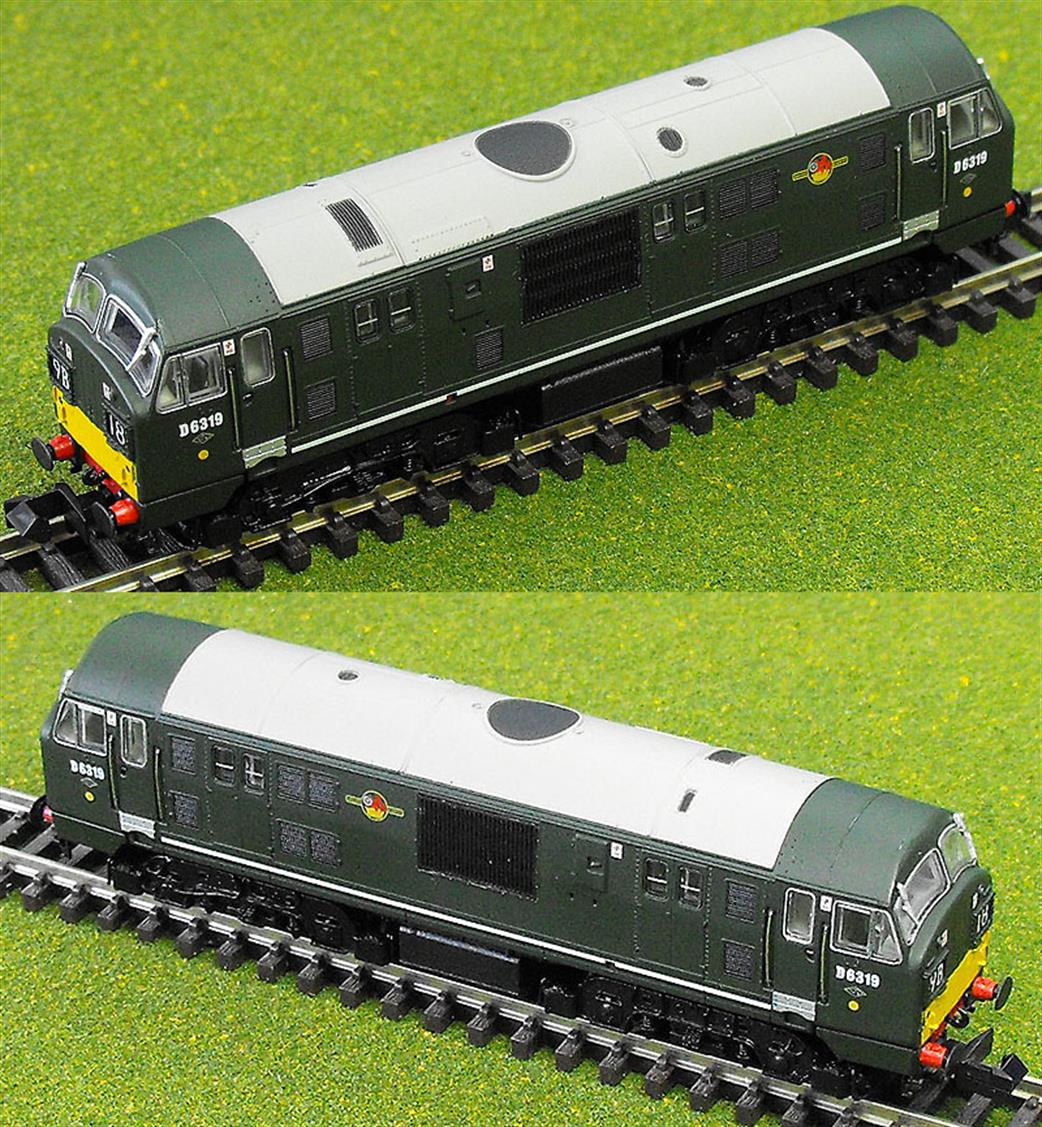 Dapol N 2D-012-003 BR D6319 Class 22 B-B Diesel Hydraulic Locomotive Green Small Yellow Panels