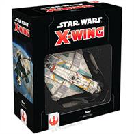 You’ll find both a VCX-100 light freighter miniature and a Sheathipede-class shuttle miniature that can physically dock with the larger ship in this expansion, giving you the freedom to fly them separately or as a powerful combined force. Alongside these miniatures, new players will also find reprints of eight ship cards—four for the VCX-100 and four for the Sheathipede-class shuttle—as well as reprints of sixteen upgrade cards to further customize your ships. Finally, four Quick Build cards help you combine ships and and upgrades to get into the battle right away.