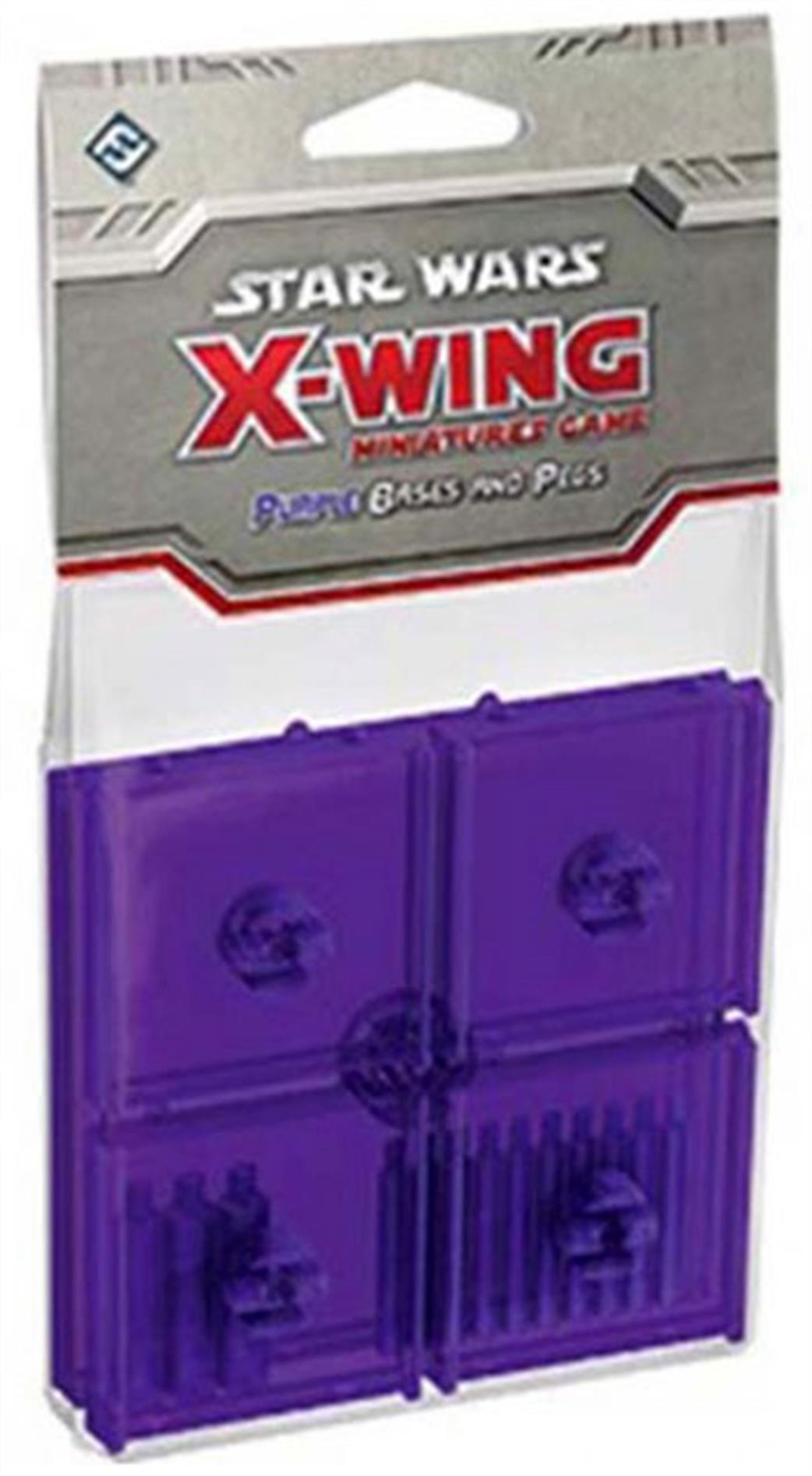 Fantasy Flight Games  SWX46 Purple Bases and Pegs Accessory Pack, Star Wars X-Wing
