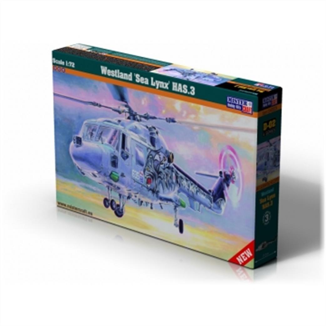 MisterCraft 1/72 D-02 Westland Lynx HAS.3 or HMA8 Helicopter Kit