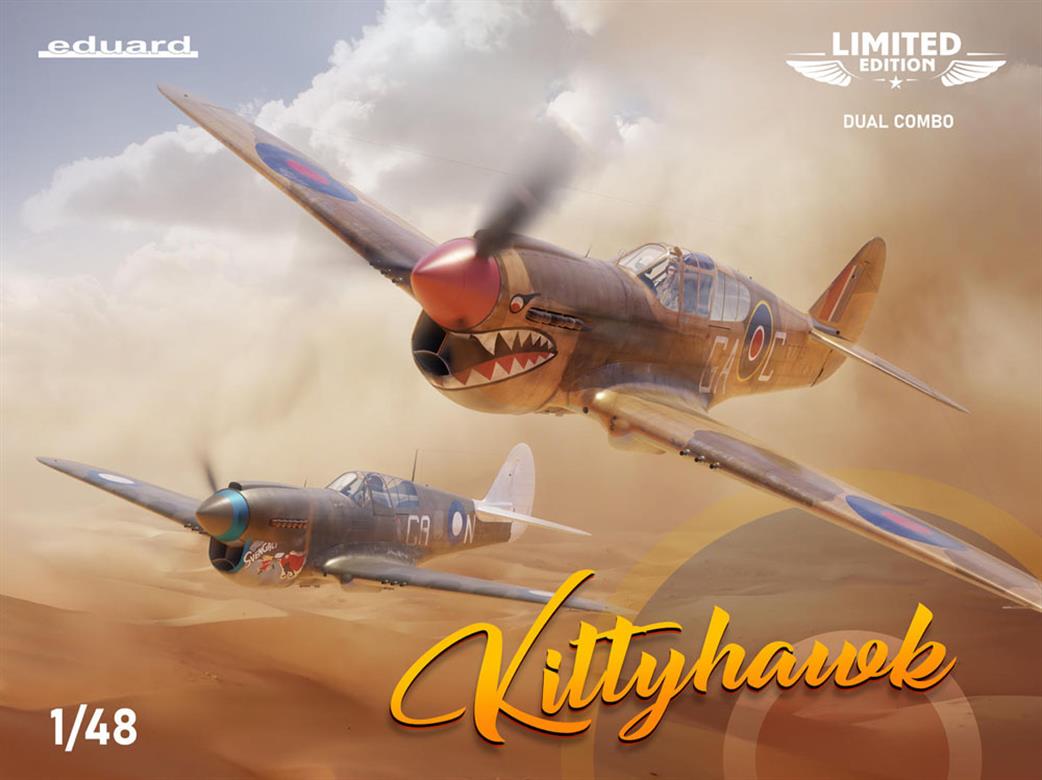 Eduard 1/48 11187 Curtiss P-40 Kittyhawk Dual Combo Plastic Kit