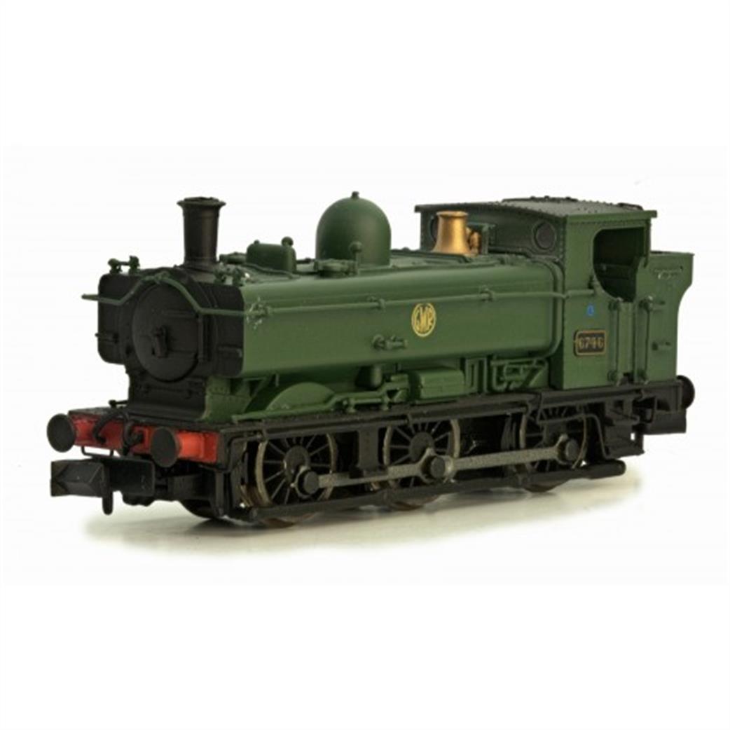 Dapol N 2S-007-032 GWR 3738 57xx/8750 Class 0-6-0 Pannier Tank Wartime Black Lettered GWR