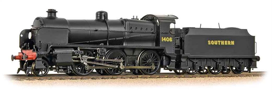 Bachmann OO 32-166 SR 1406 N Class 2-6-0 Slope Sided Tender Southern Black Sunshine Lettering