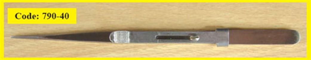 Expo  79040 Stainless 6in Tweezer with Slide Lock
