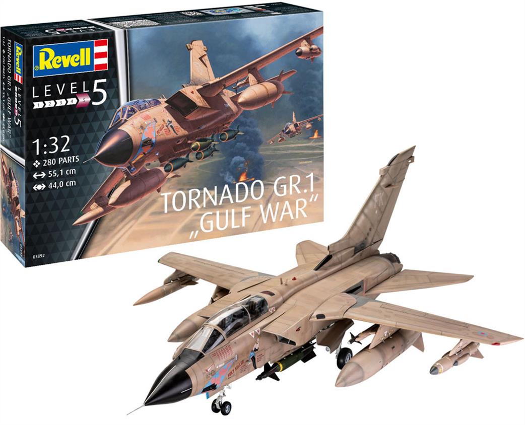 Revell 1/32 03892 RAF Tornado GR1 Gulf War Jet Aircraft Kit