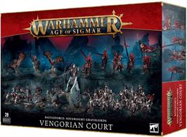 This Battleforce is a great starting point for a Soulblight Gravelords army or can be used to expand an existing force.This box contains 39 plastic models that come unpainted and require assembly.Battleforce contains:1 * VengorianLord3 * Fell Bats5 * Blood Knights10 * Dire Wolves20 * Deathrattle Skeletons