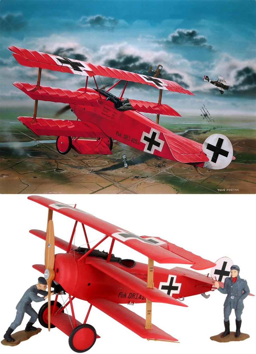 Revell 1/32 04744 German Fokker DR.1 WW1 Fighter Kit