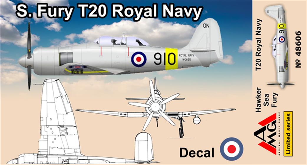 Arsenal Model Group 1/48 48606 AMG Hawker Sea Fury T20 Royal Navy
