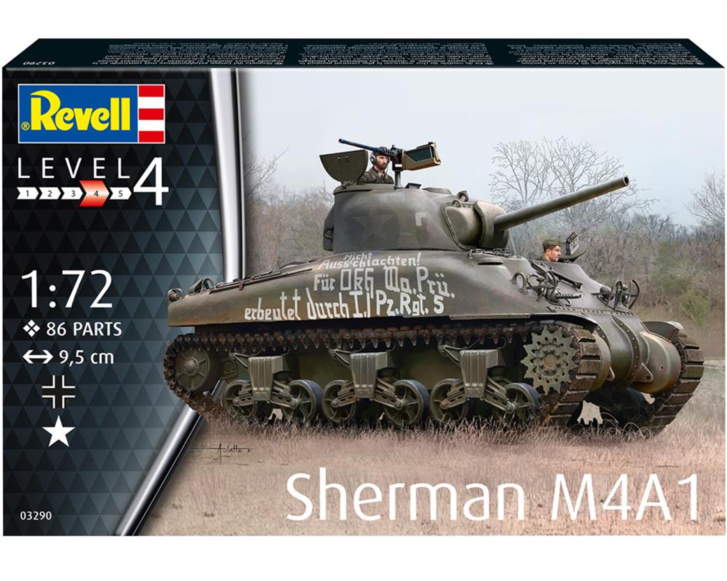 Revell 1/72 03290 US M4A1 Sherman Tank Kit