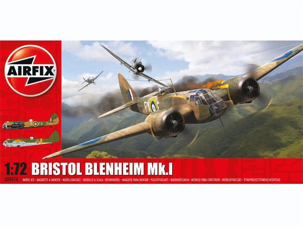 Airfix 1/72 A04016 RAF Bristol Blenheim MK1 Bomber Kit