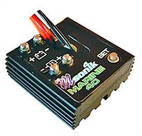 High power marine ESC ideal for small scale models and speed boats. Instant reverse action!