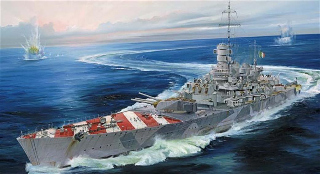Trumpeter 05777 Italian World War 2 Battleship Roma  1/700