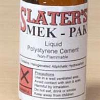 Slaters Plasticard Mekpak Liquid Polystyrene Cement Bottle 50ml 0502Fine quality liqiuid polystyrene cement for brush application. Particularly suited to Slater's plastic kits and Plastikard plastic sheet and accessories.