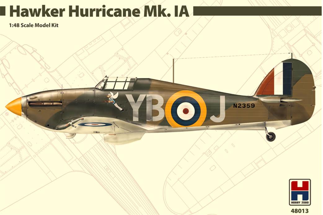 Hobby 2000 1/48 48013 Hawker Hurricane Mk1a RAF Fighter Kit